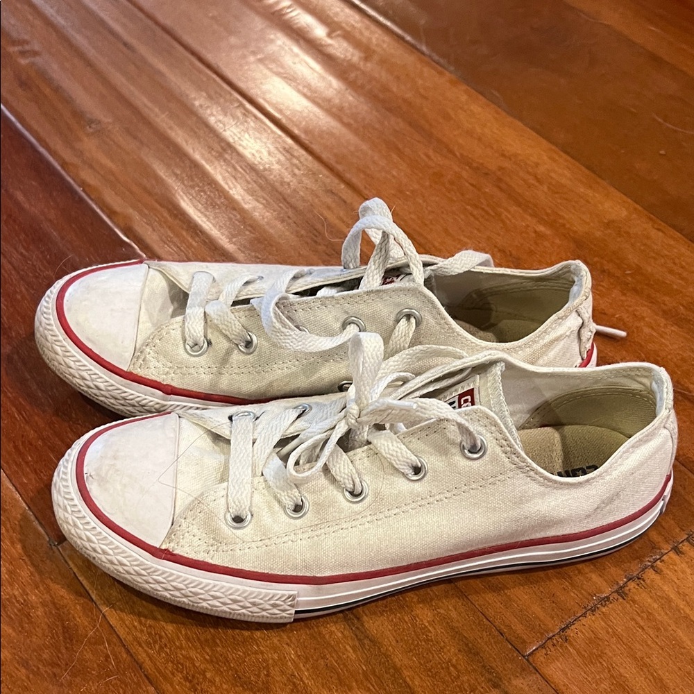 Classic White Kids Sneakers